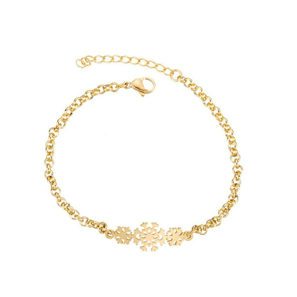 Boho Gold Silver Multi-layer Bracelet Lady Horse Snowflake Love Cuff Jewellery